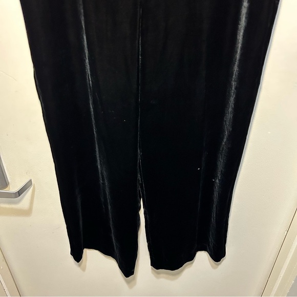 Chicos Black Velour Silk Blend Dress Pants Size 16 - Picture 4 of 11